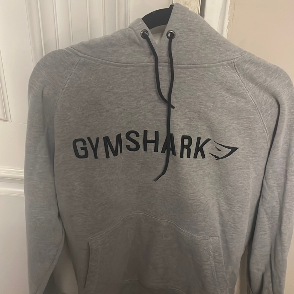 Medium light grey gym shark hoodie